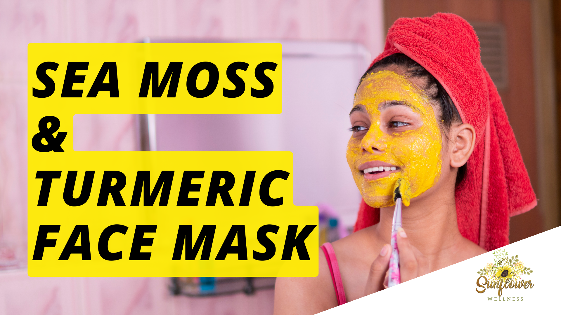 DIY Sea Moss & Turmeric Face Mask for Radiant Skin Sunflower Wellness