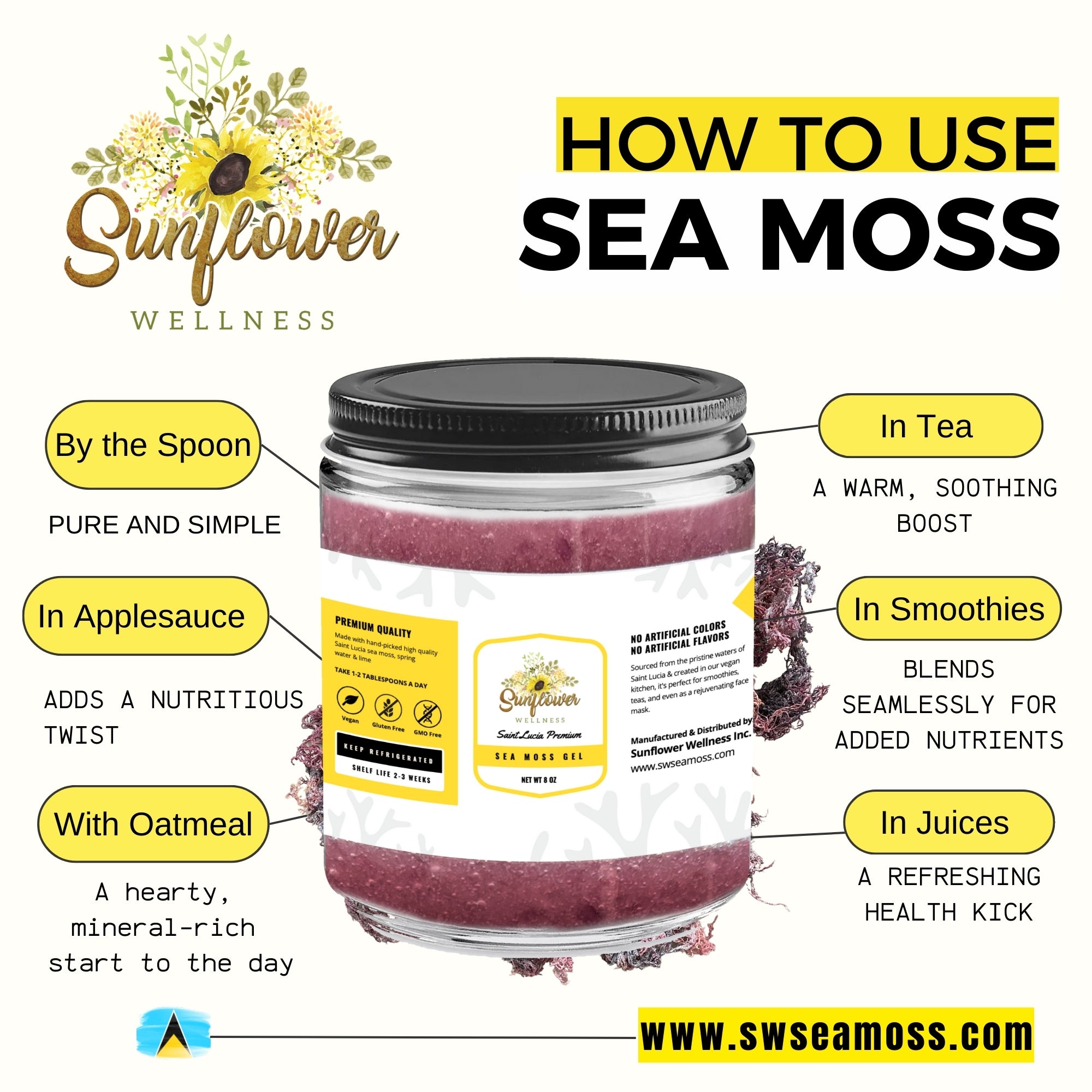 Ways on how to use sea moss gel