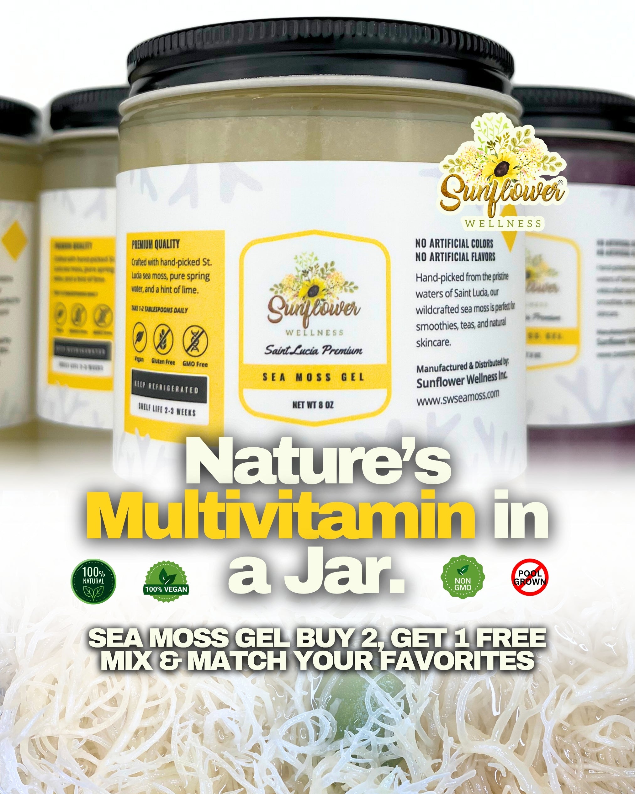 Sunflower Wellness Sea Moss Gel