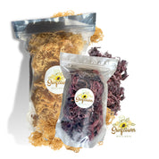 Wildcrafted Gold and Purple sea moss bundle.