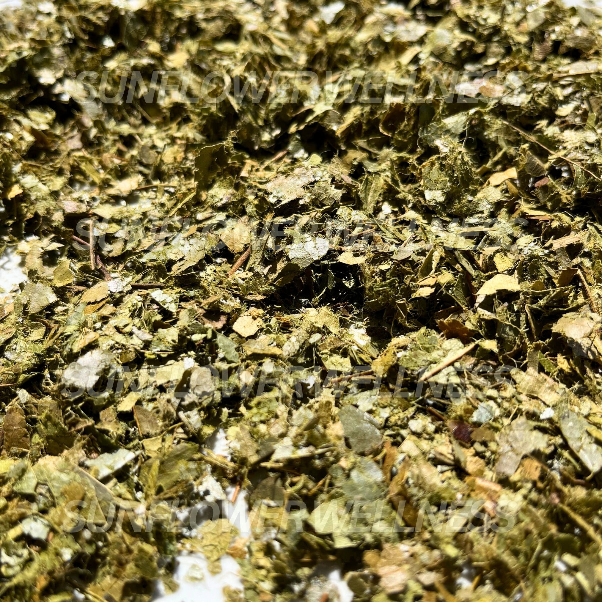 Loose dried Soursop leaves cut and sifted, high quality organic herbal tea by Sunflower Wellness