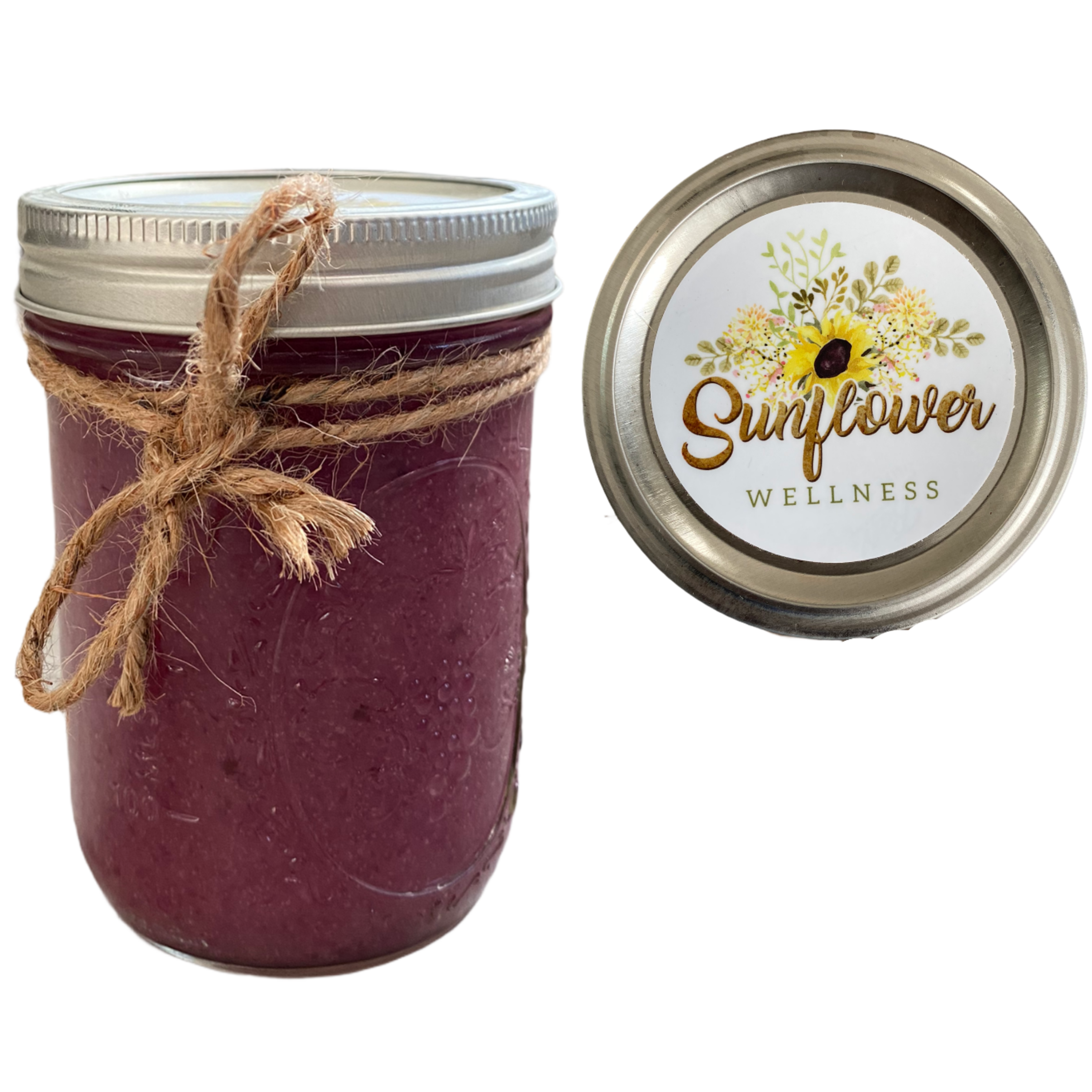 Purple sea moss gel made from wildcrafted seamoss harvested in st. lucia.