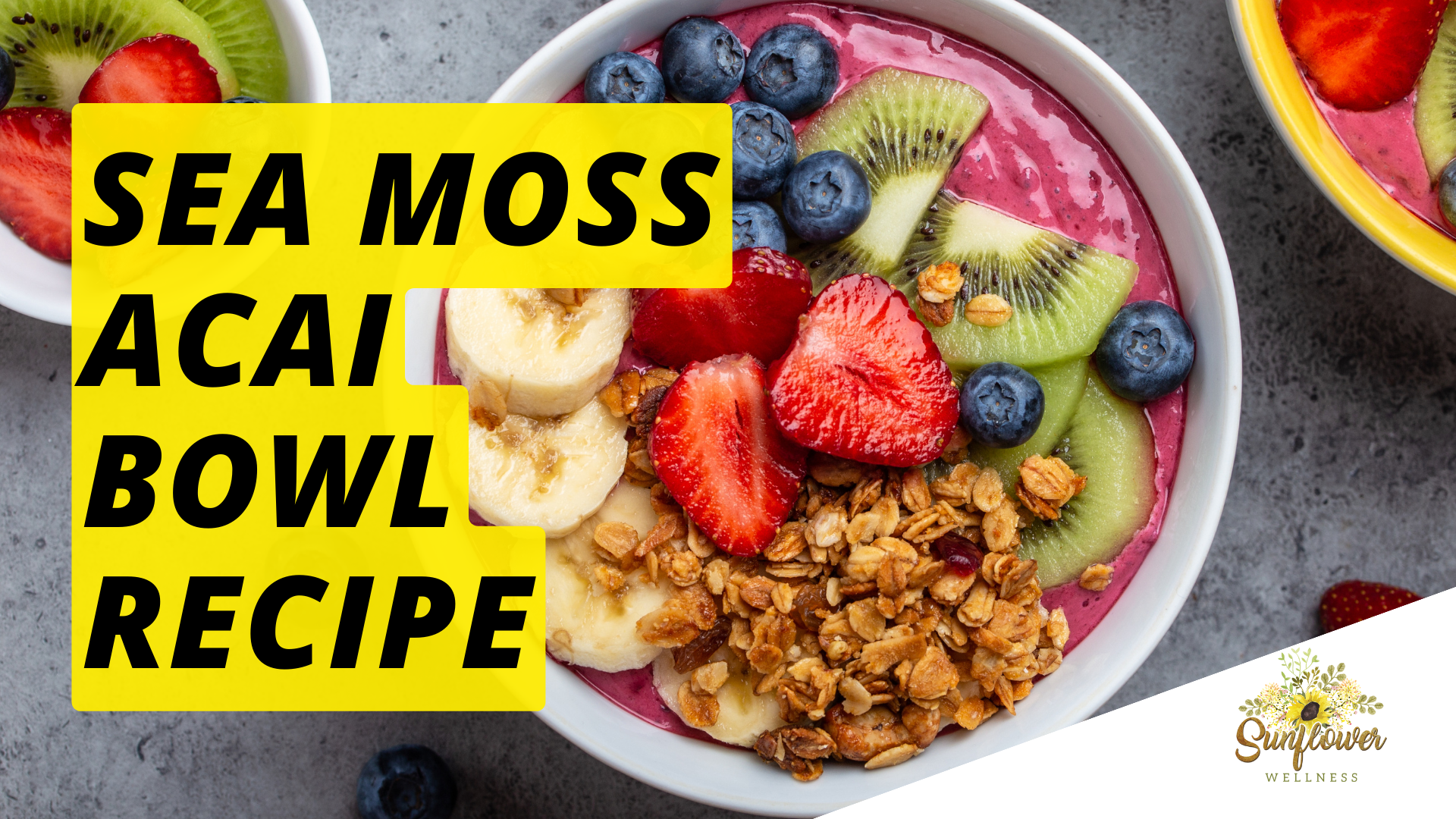 Sea Moss Gel Acai Bowl Recipe DIY Shark Tank