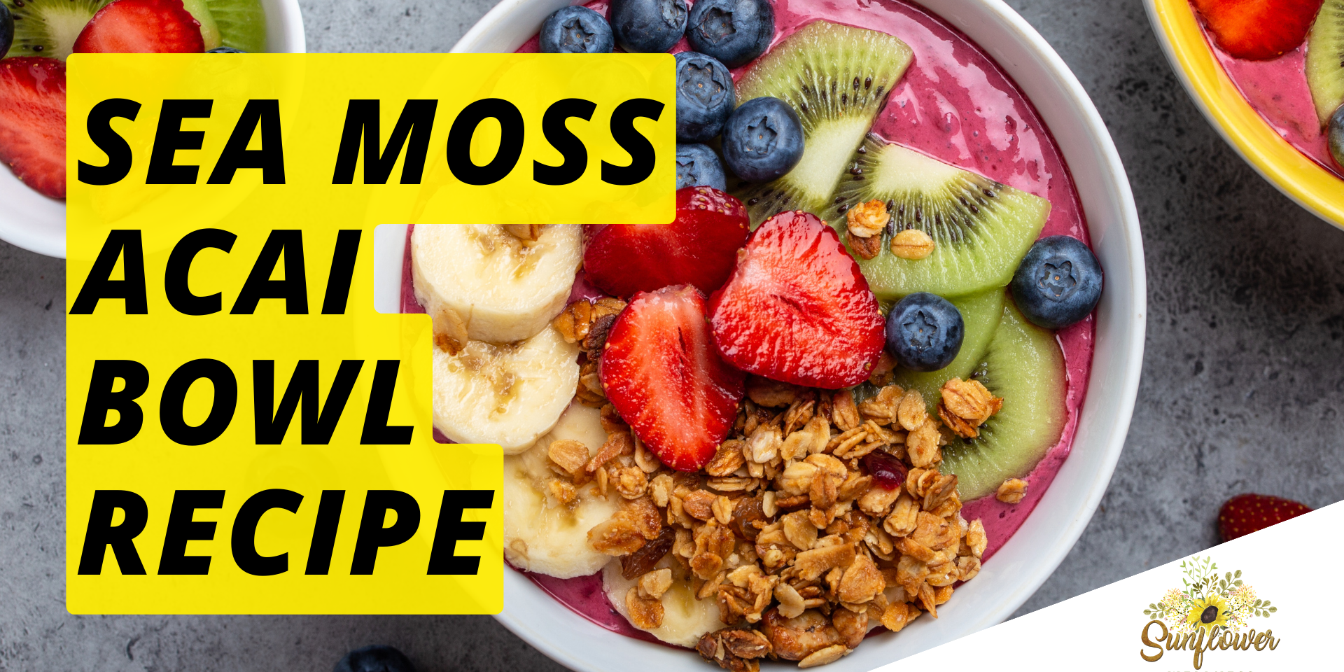 Sea Moss Gel Acai Bowl Recipe DIY Shark Tank