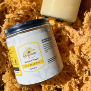 Organic wildcrafted sea moss gel from St. Lucia, unflavored for versatile use in smoothies, soups, and skincare