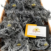 Green sea moss st lucia wildcrafted in a basket displaying its natural color in dried form.