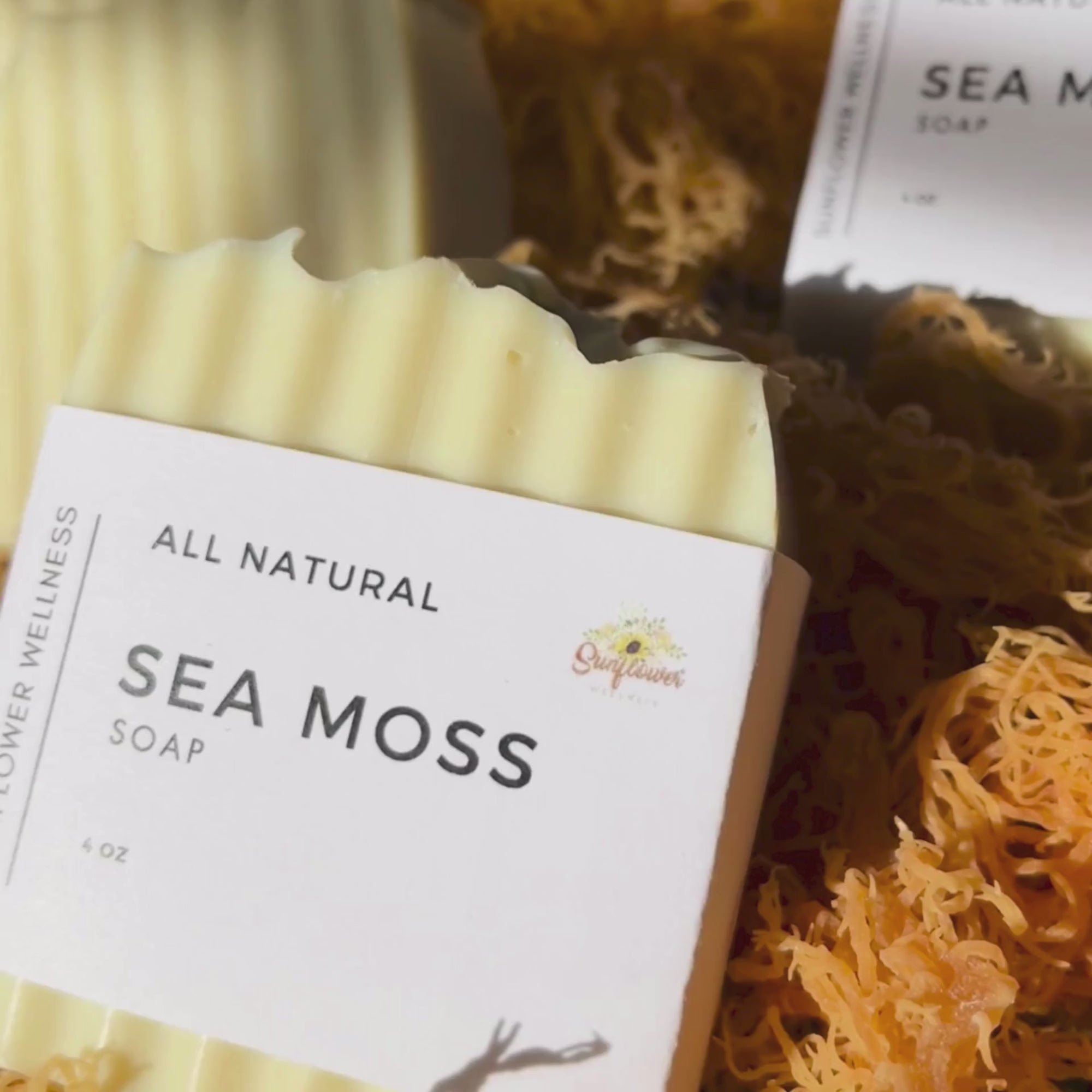 Sea moss soap lather demo 