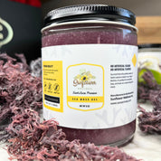 Premium organic purple sea moss gel from St. Lucia, perfect for health and wellness