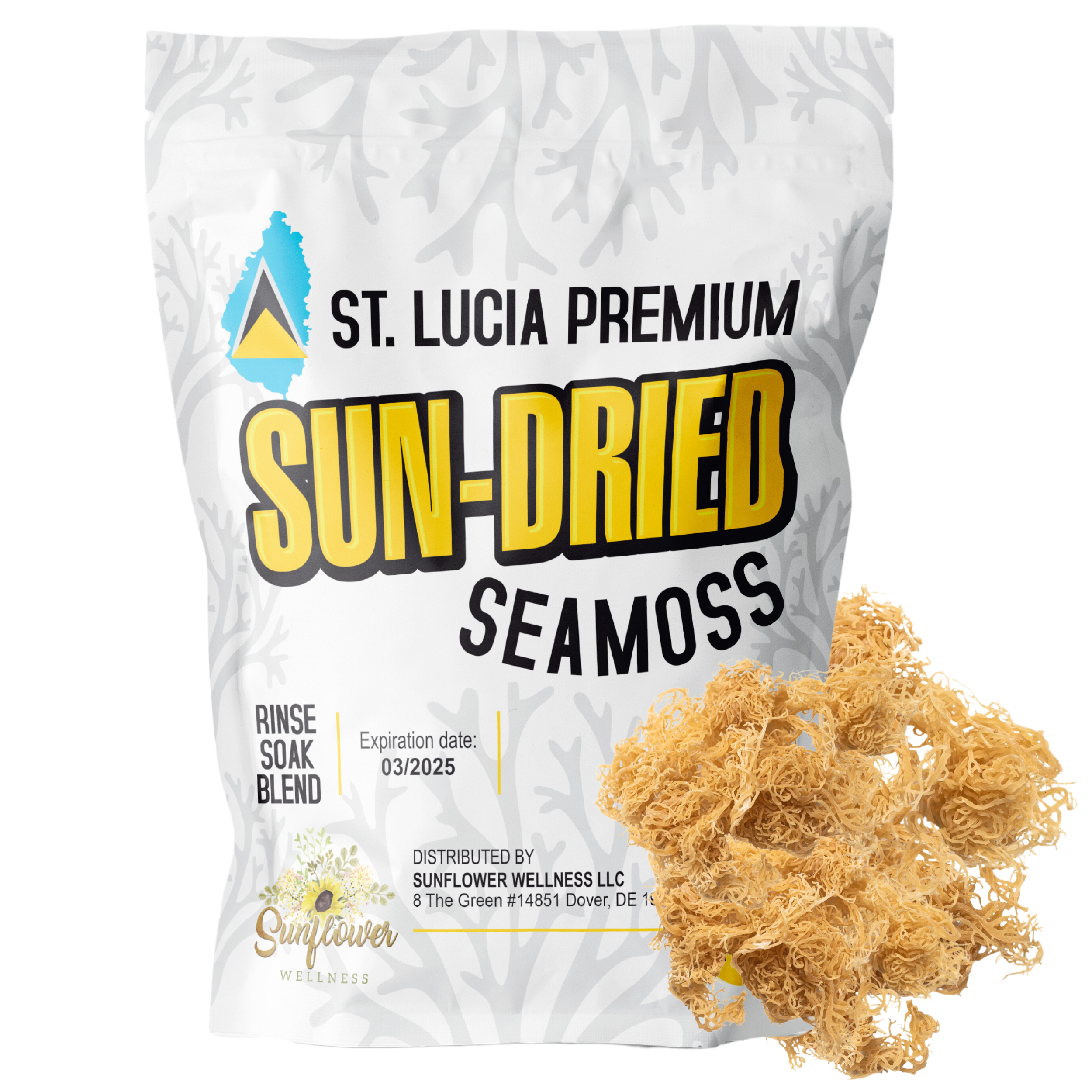 Saint Lucia Gold Sea Moss - Raw