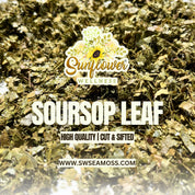 Loose Soursop leaves cut and sifted, organic herbs by Sunflower Wellness